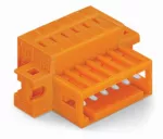 Wtyk 1-przewodowy CAGE CLAMP®, pełna ochrona przed błędnym wetknięciem. pomarańczowa 734-339/019-000