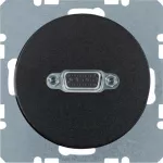 R.1/R.3/R.8 Gniazdo VGA czarny