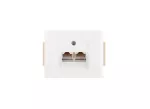 GTP-20N/M Gniazdo telefoniczne, komputerowe-NOVA- uniwersalne 2x4,6,8pin , ISDN; biały