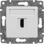 VENA Gniazdo multimedialne HDMI, bez ramki BIAŁY