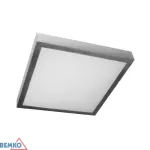 PLAFONIERA TOFIR PHS 2X20W E27 IP44 32X32 PC+AL.