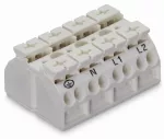 4-przewodowy blok zasilający do zastosowań Ex e II 4-bieg., biały 862-1604/999-950