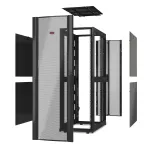 Obudowa NetShelter SX 48U o szerokości 600 mm i głębokości 1070 mm bez boków, czarna