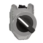 Przełącznik zlicowany metal czarny Ø30 2 pozycyjny stabilny 1 NO Harmony XB4
