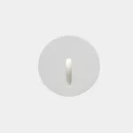 Recessed wall lighting IP66 Bat Round Lineal LED 2.2W LED warm-white 2700K White 10lm 05-E015-14-CK