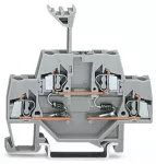 Złączka do zabudowy elementów 2-piętrowe, szara 280-941/281-490