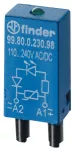 Moduł LED czerwony + dioda gaszeniowa 6…24V DC