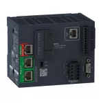 Modicon M262, sterownik ruchu, RJ45, 2 x Ethernet, enkoder, 16 osi, 4 szybkie wejścia + 4 wyjścia cyfrowe, 3 ns, 24 VDC