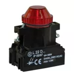 PROMET Lampka L22WD 24V-230V W3 czerwona