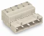 Wtyk 1-przewodowy CAGE CLAMP®, pełna ochrona przed błędnym wetknięciem, jasnoszary 723-604/000-042