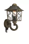 CAMBRIDGE wall lantern Black 1x60W up IR myGarden Kinkiet