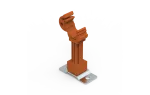 [OC/RAL 8004] Uchwyt dystansowy przekręcany z plastikiem