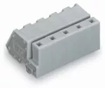 1-przewodowe gniazdo, kątowe CAGE CLAMP®, szara 731-546/008-000