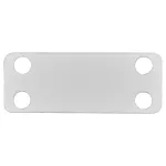 Tabliczka znamionowa 50,5 x 19,1 x 0,4 mm 100szt