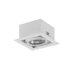 MARA P1Ah AR111 wpust stropowy max. 1x60W, G53, 12V, biały sygnałowy (mat struktura) RAL 9003