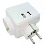 ROZGAŁĘŹNIK +0 3xGN 16A + 2xUSB MAX.2.4A