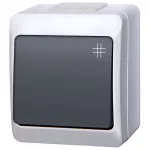 HERMES łącznik krzyżowy IP 44 biały / dymny
