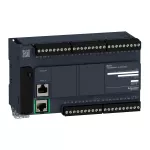 Sterownik kompaktowy, port szeregowy RJ45, Ethernet, 24 wejść, 16 wyjść tranzystorowych NPN, 24 VDC Modicon M221