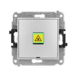 ICON Mechanizm gniazda światłowodowego/optycznego pojedynczego, bez pola opisowego srebrny metalik