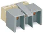 Złączka zasilająca bez przycisków, biała/szara 272-402/272-488