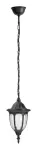 8344 Lampa ogrodowy wisząca Milano E27/1x60W czarny 230V, 50Hz