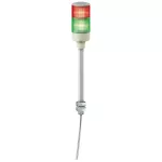Monolityczne kolumny świetlne, Harmony XVG, 60 mm, czerwony zielony, światło stałe, montaż na rurze aluminiowej, IP23, 24V AC/DC