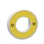 Harmony, Illuminated ring Ø60, plastic, yellow, white or red integral LED, unmarked, 24 V AC/DC