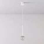 CLAR 250 fi100 wisząca LED 2,7W/298lm/3000K, 230V, przewód transparentny, biały sygnałowy (mat) RAL 9003