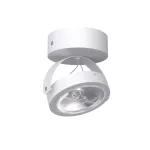DEDRA C1Sh AR111 stropowy max. 1x60W, G53, 12V/AC, biały sygnałowy (mat struktura) RAL 9003