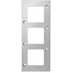 Merten Wandaloodporny, ramka potrójna, aluminium