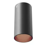 PIXO 120 stropowy max 1x50W, GU10, 230V, kolor miedzi, czarny głęboki (mat struktura) RAL 9005