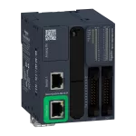 Modicon M221, sterownik modułowy, RJ45, Ethernet, 16 wejść, 16 wyjść tranzystorowych PNP, 24 VDC, złącze HE 10