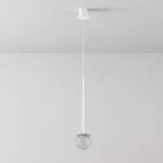 CLAR 350 fi100 wisząca LED 2,7W/298lm/3000K, 230V, przewód transparentny, biały sygnałowy (mat struktura) RAL 9003