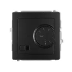 DECO Mechanizm elektronicznego regulatora temperatury z czujnikiem powietrznym czarny mat