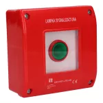 LAMPKA ZIELONA W OBUDOWIE Z SZYBKĄ 24V DC