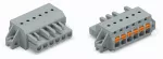 1-przewodowe gniazdo przycisk Push-in CAGE CLAMP®, szara 2231-114/031-000