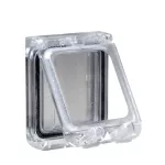 PanelSeT Okno plastikowe z przezroczystą pokrywą na zawiasach 78x 95x 15mm