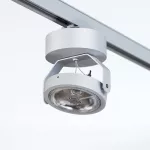 ZETA A1Td LED111 projektor track max. 1x20W, G53, 12V/DC, srebrny aluminiowy (mat struktura) RAL 9006