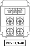 Rozdzielnica 4*16A 4p,zabezp 3F-16A