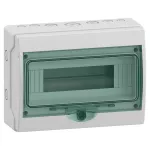 Obudowa natynkowa, Mini Mureva (dawna Kaedra), IP65 mmRV-1-12-NT-T drzwi transparentne 1 rząd 12 modułów/rząd