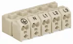 Złączka zasilająca bez przycisków, biała 272-104/001-000