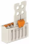 1-przewodowe gniazdo przycisk Push-in CAGE CLAMP®, jasnoszary 2091-1110/002-1000