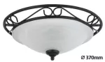 3722 Plafoniera Athen E27/2x60W czarna matowa 230V, 50Hz