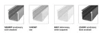 Profil aluminiowy L4 czarny anodowany natynkowy głęboki 1,00 m
