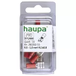 Nasuwka izol. 0,5-1,0/6,3x0,8 PVC czerwona 10szt