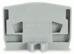 Ścianka końcowa z uchwytem montażowym gr. 4 mm, jasnoszara