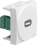systo Gniazdo USB 2M biały