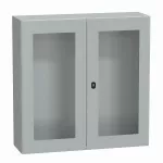 PanelSeT Obudowa wisząca S3D drzwi podwójne transparentne IP55 1000x 1000x 300mm