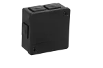 VP-22 Puszka n/t 86x86x40mm IP55 6-wl 2wkr dł.gum. czarna