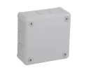 041-03 szara Puszka hermetyczna n/t 98x98x42mm IP55 12-wl dł.gum.